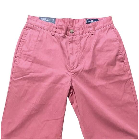 NWT Vineyard Vines Chino Pants Mens Size 32x32 Reef Pink Pastel Club Lobster - Picture 1 of 8